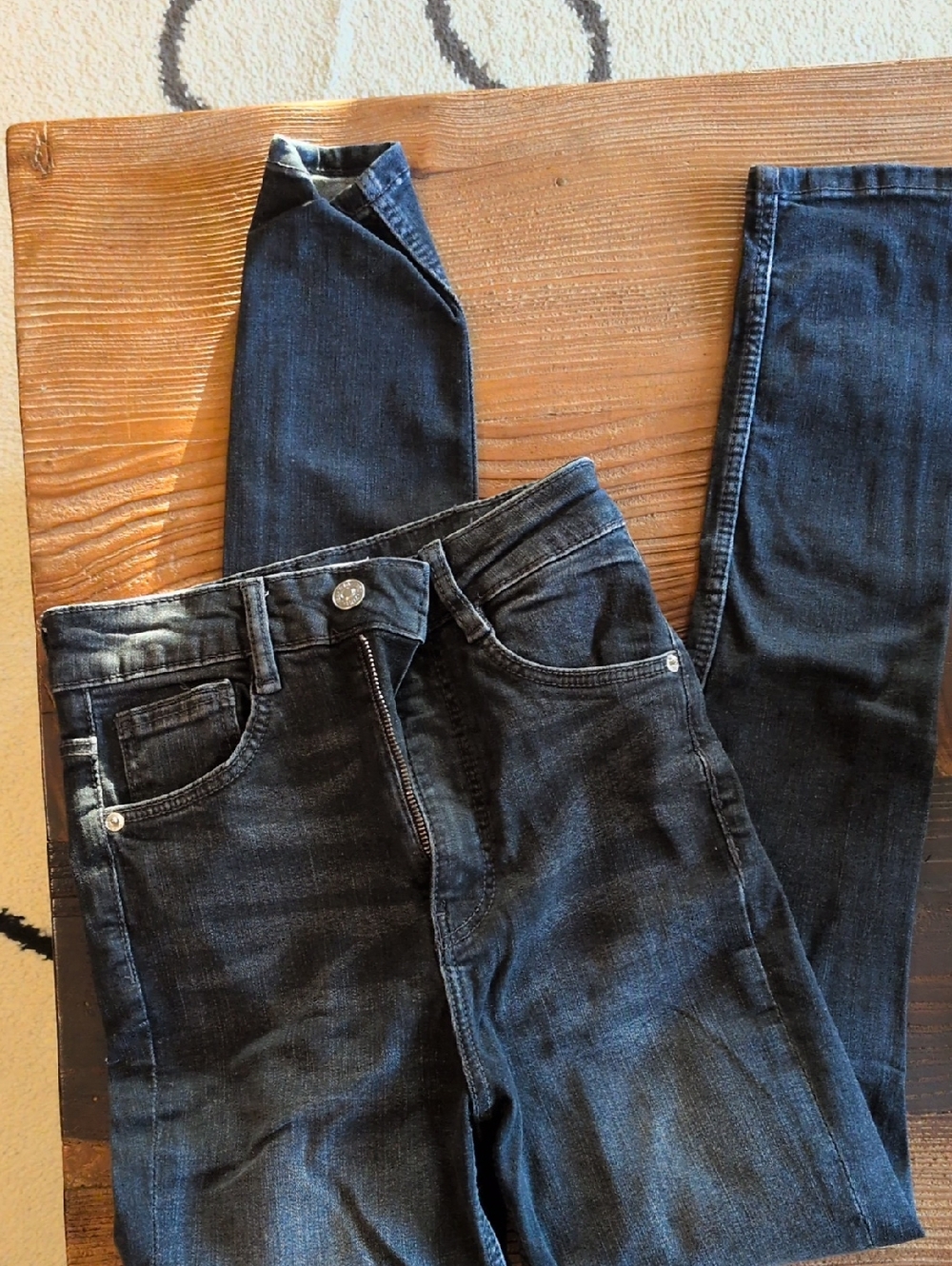 Zara Black/Grey Denim Jeans